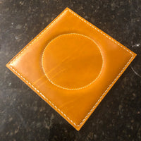 Horween Leather Coffee Pot Coaster