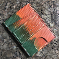 Orange and Green Card Wallet